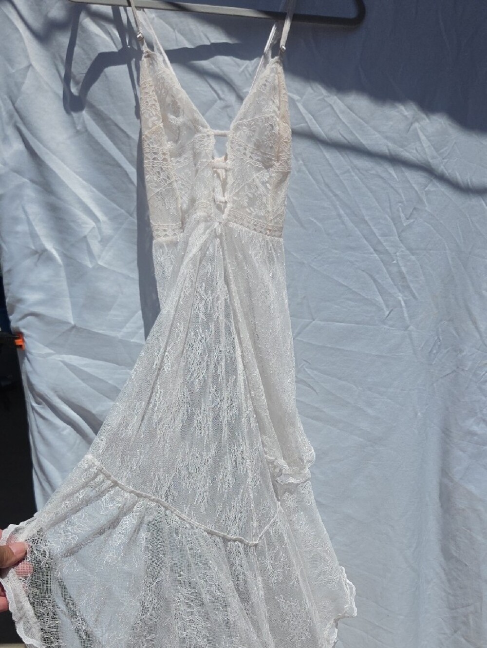 Delicate Ivory Lace Robe - Picture 2 of 4